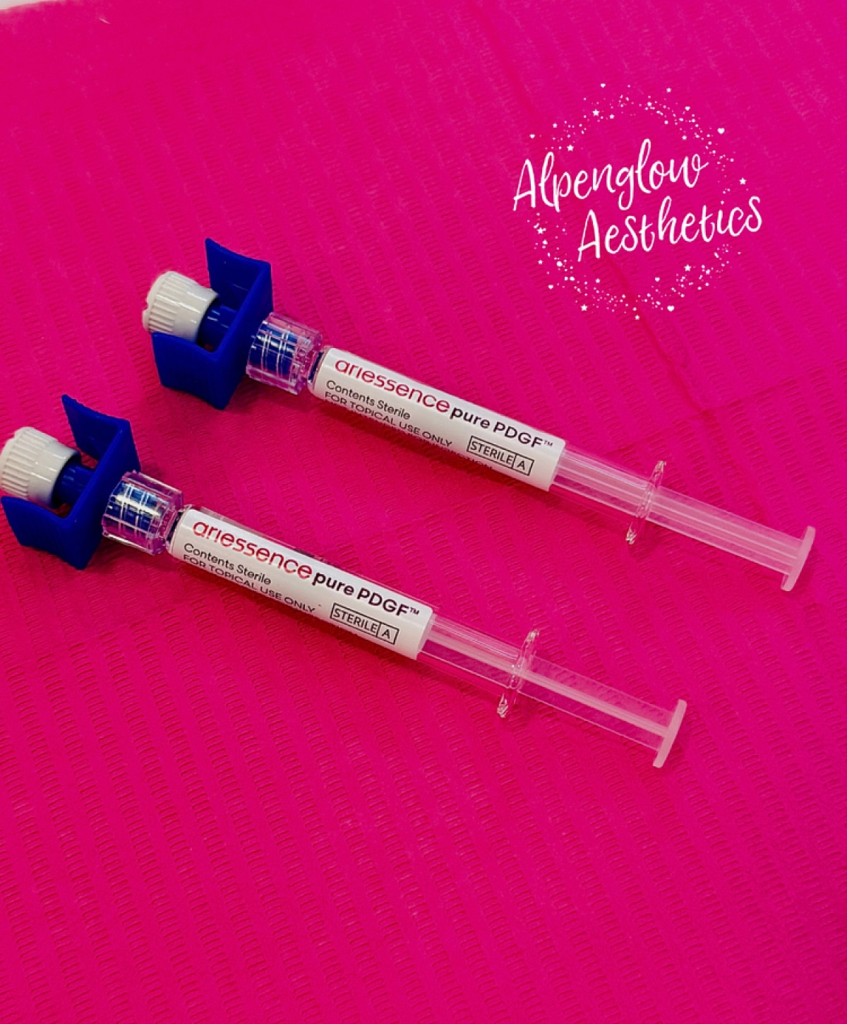 Syringes containing pure PDGF for topical use