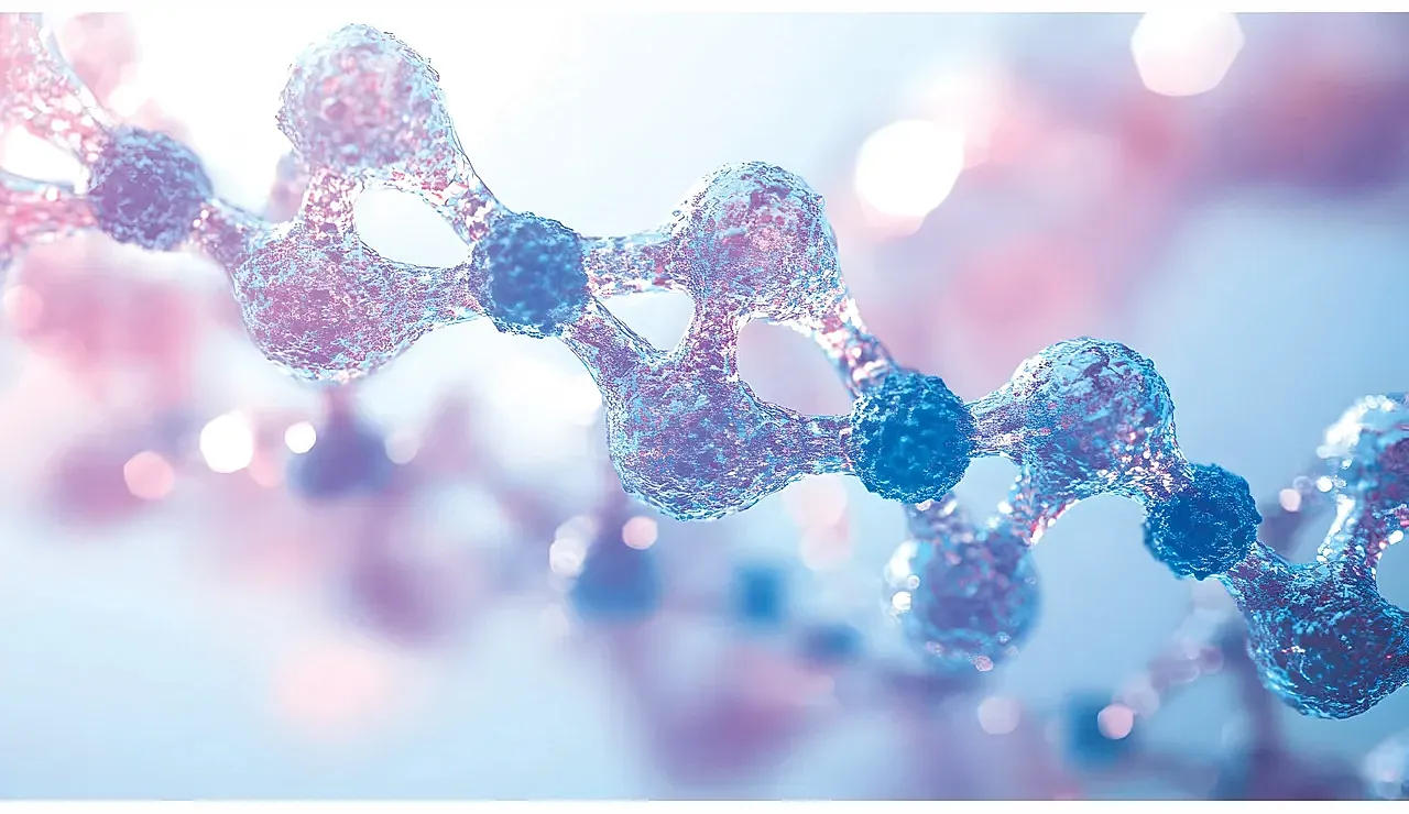Smiling woman in a beauty store setting.