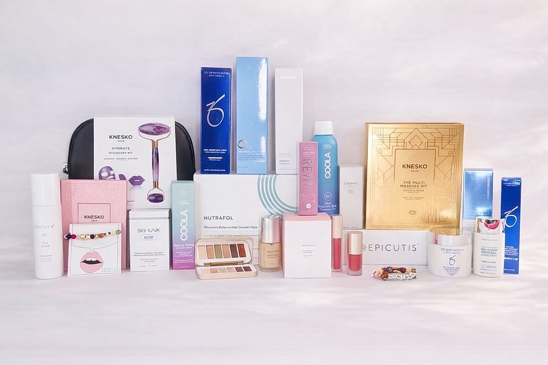 SkinMedica sunscreen and hydrating product packaging.