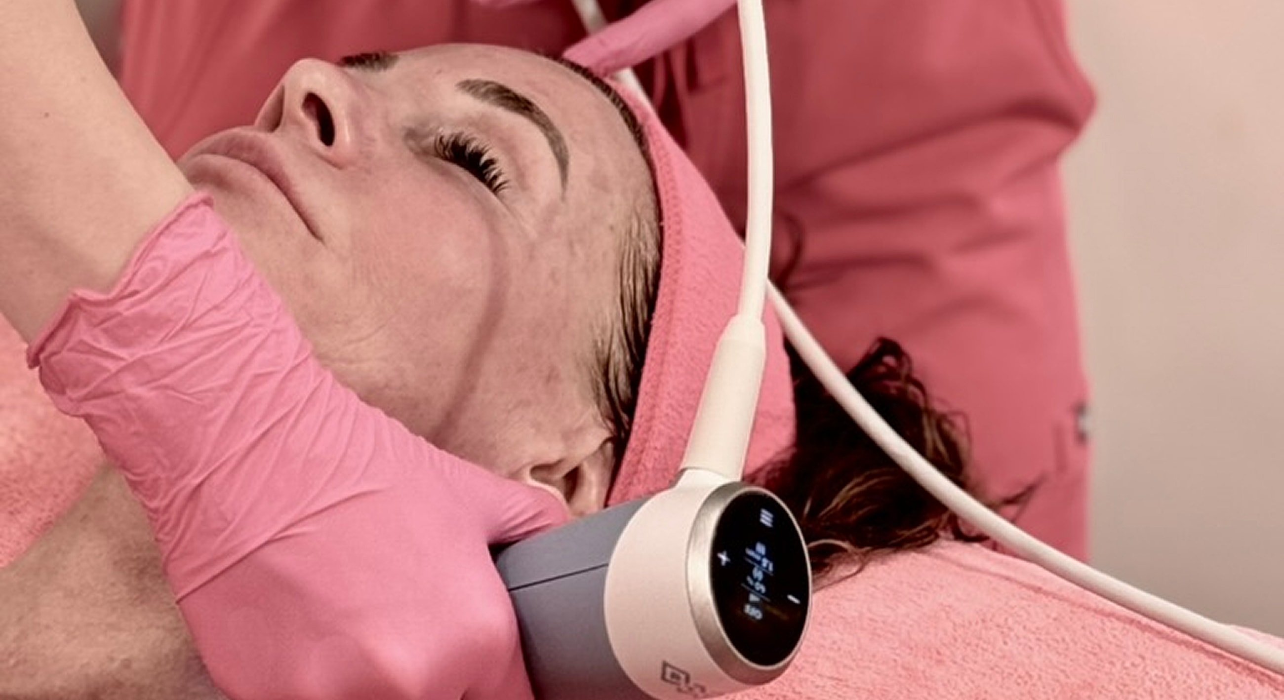 Whitefish EXION model receiving treatment